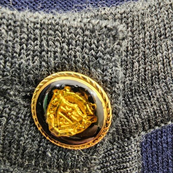 Urban wool 100% pure wool cardigan sweater with removable shoulder pads size S - Picture 10 of 12